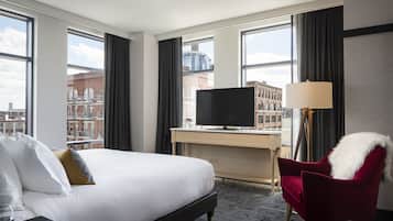 Premium bedding, minibar, in-room safe, desk