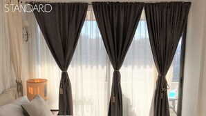 스탠다드 아파트, 침실 1개, 주방, 산 전망 | 고급 침구, 객실 내 금고, 다리미/다리미판, 무료 WiFi
