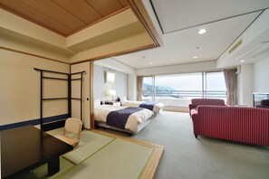 Chambre (Japanese Western, Beds and Futons) | Coffre-fort, accès au Wi-Fi (inclus)