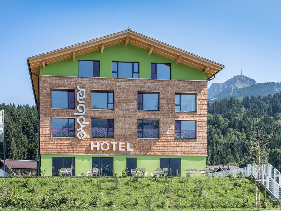 Voorkant van accommodatie