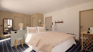 Premium bedding, in-room safe, individually decorated