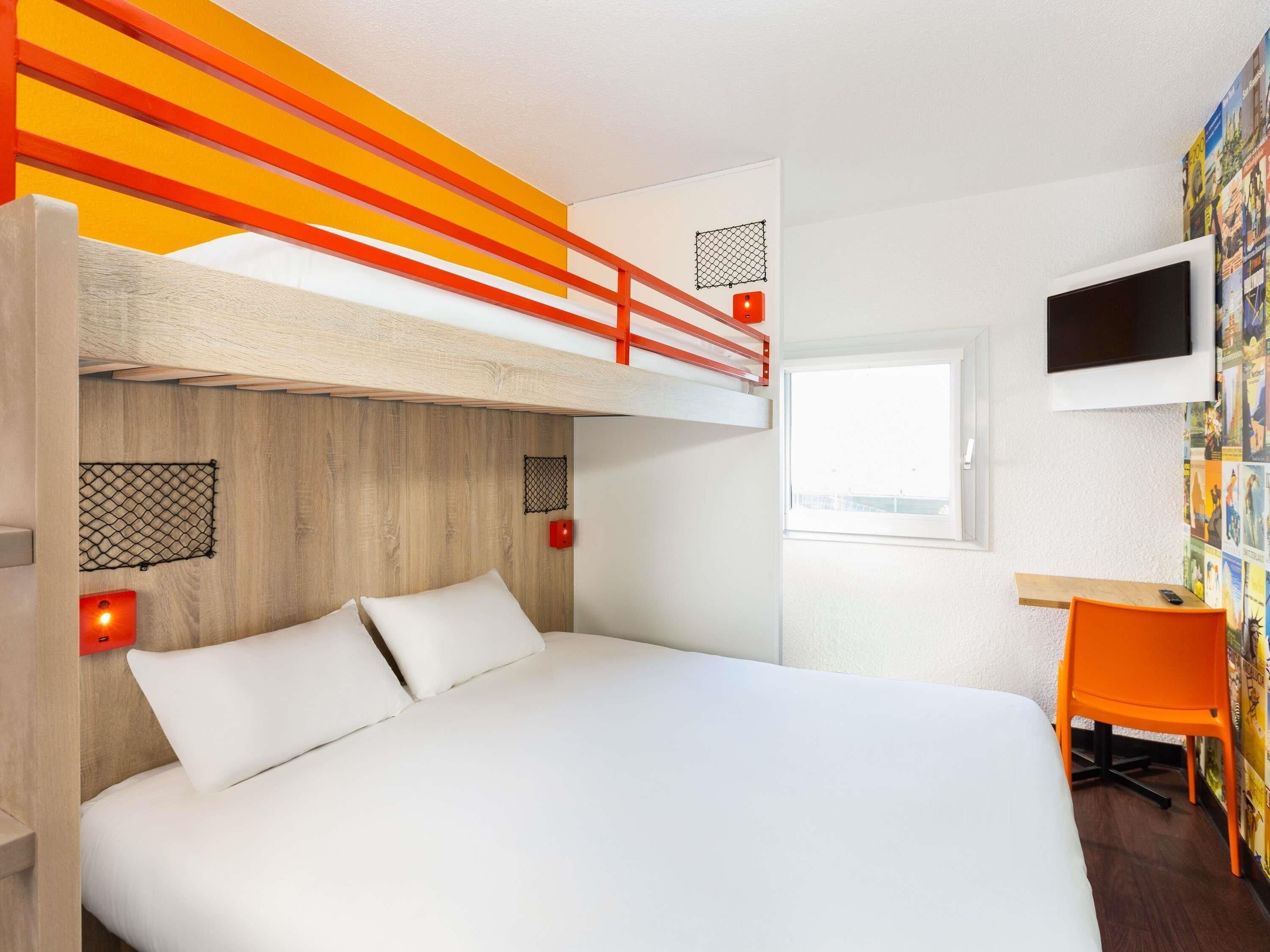 Room, 3 Twin Beds (#Ontheroad Basics) | Individually furnished, blackout drapes, soundproofing, free WiFi
