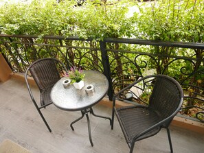 Familien-Maisonette, 2 Schlafzimmer, Küche, Gartenblick | Terrasse/Patio