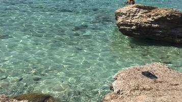 En la playa