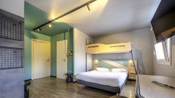 Bureau, chambres insonorisées, Wi-Fi gratuit, draps fournis