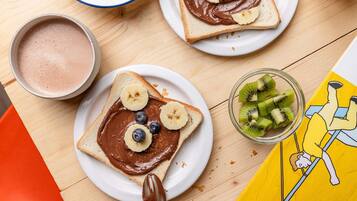Daily buffet breakfast for a fee