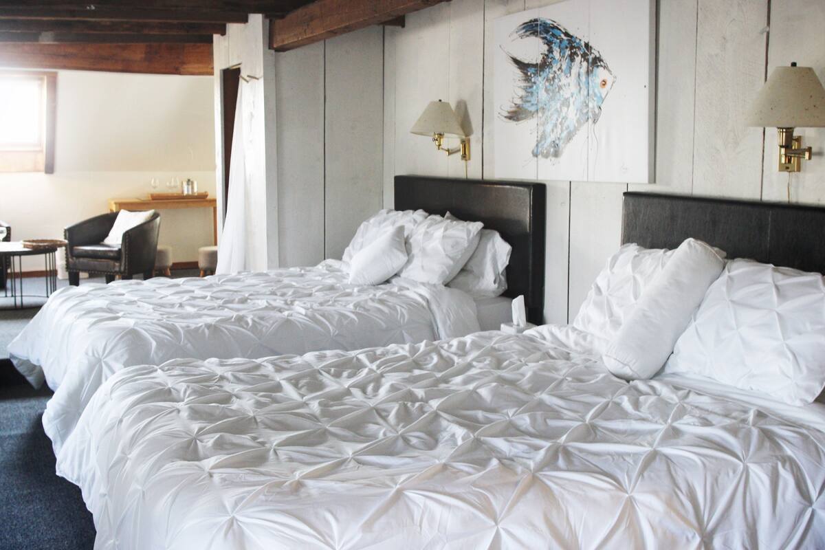 Studio, 2 Queen-Betten | Bettwäsche aus ägyptischer Baumwolle, hochwertige Bettwaren