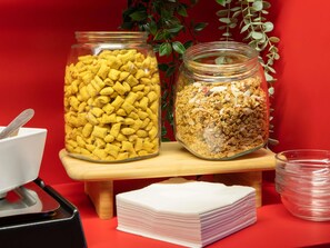 Daily buffet breakfast (EUR 5.90 per person)