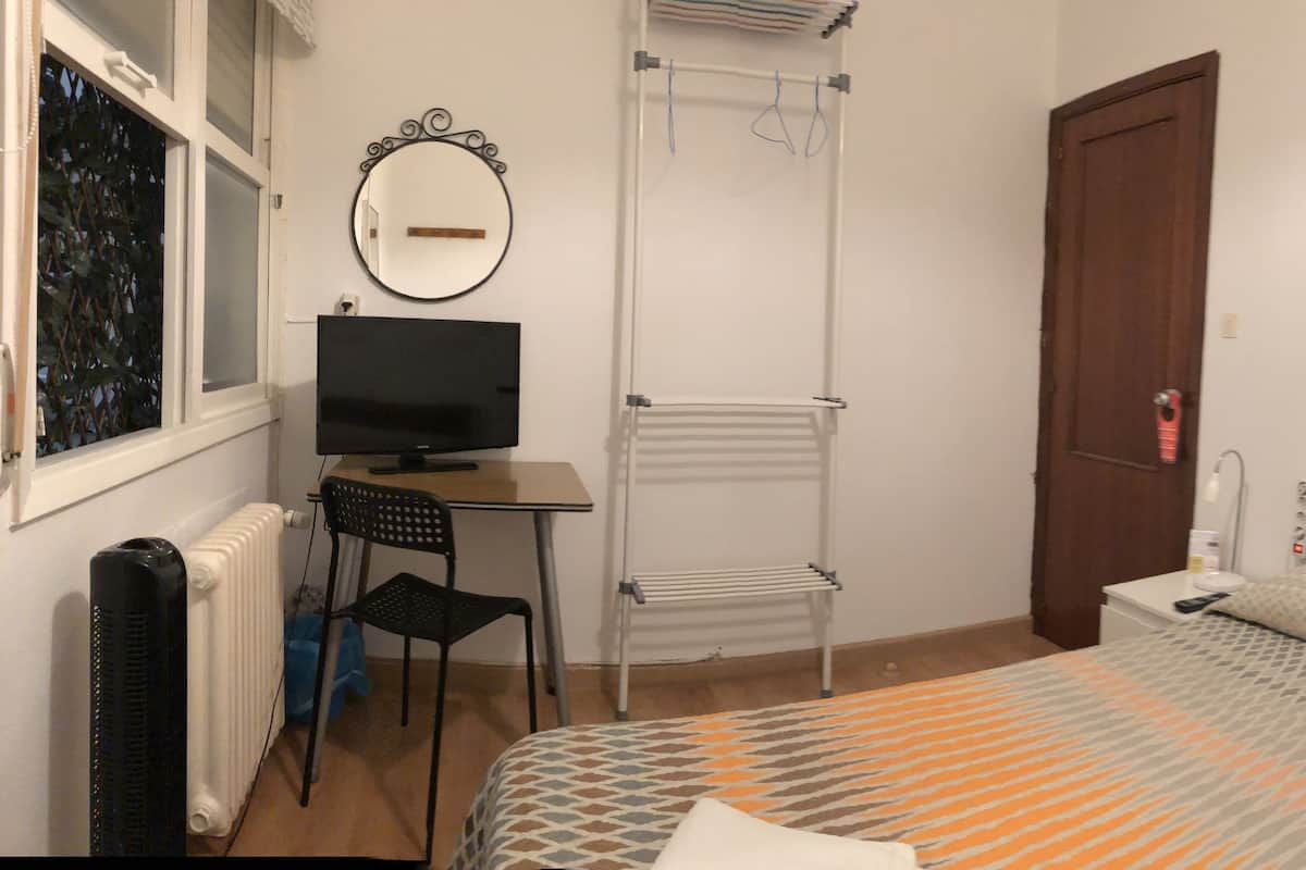 Double Room, Shared Bathroom | Desk, blackout curtains, iron/ironing board, free WiFi
