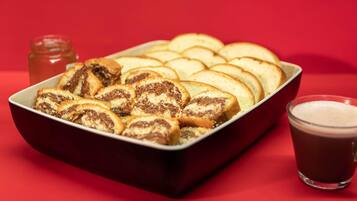 Daily buffet breakfast (EUR 5.90 per person)