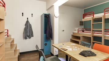 Desk, free cots/infant beds, free WiFi, bed sheets