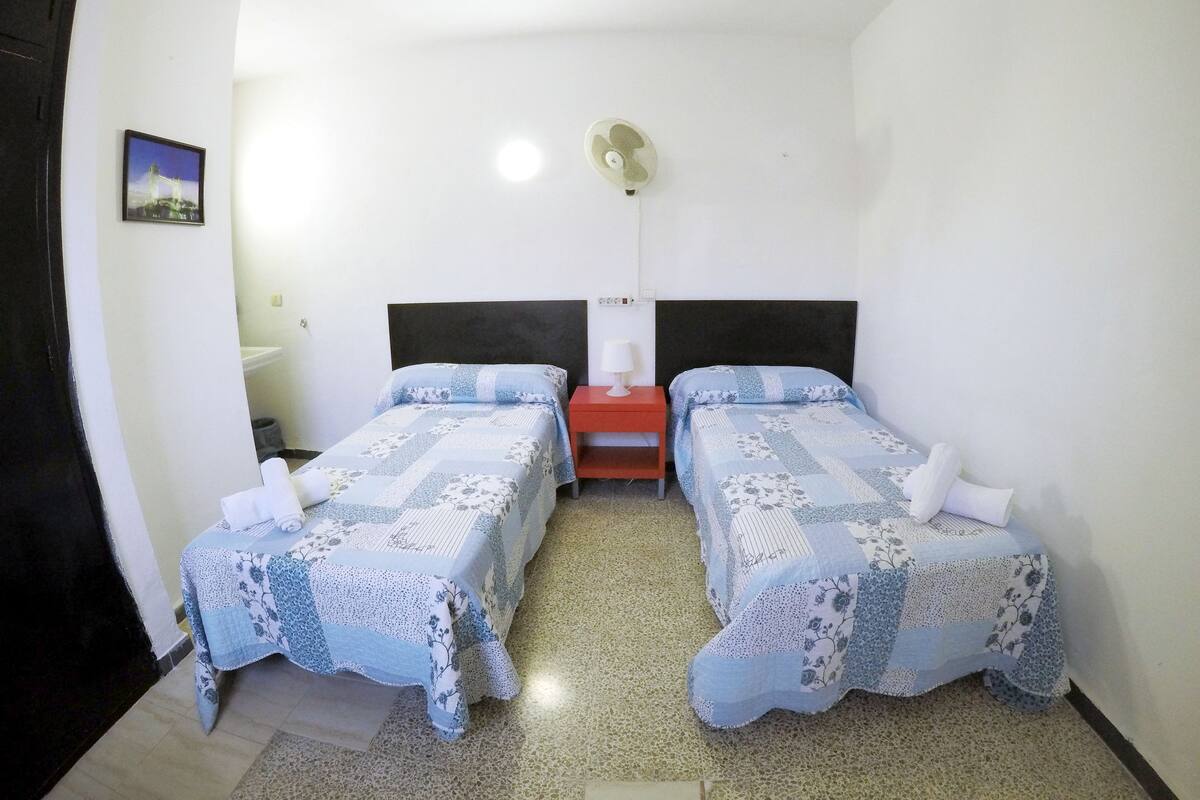 Desk, blackout drapes, free WiFi, bed sheets
