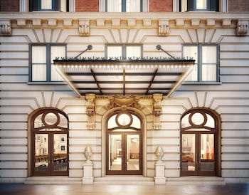 Hotel exterior and entrance at HGU New York