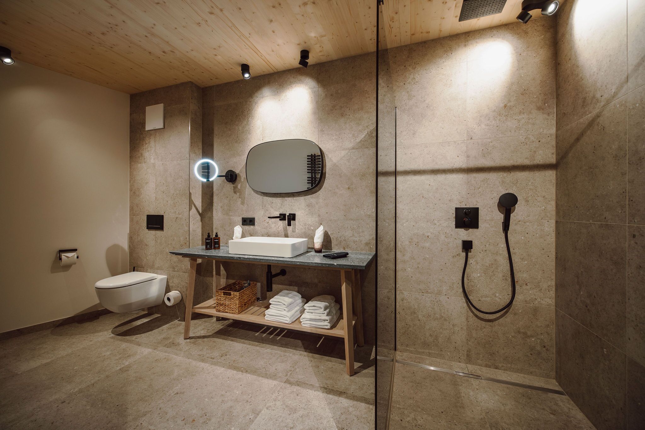 family room, 1 king bed with sofa bed, mountain view | bathroom | free toiletries, hair dryer, dressing gowns, towels