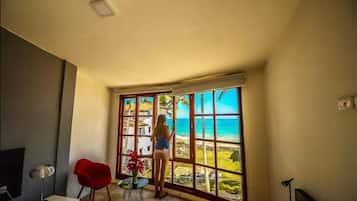 Chambre Supérieure, 2 lits doubles, vue océan