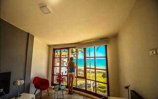 Superior Room, 2 Double Beds, Ocean View | Premium bedding, down comforters, memory foam beds, in-room safe