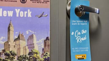 Desk, free WiFi, bed sheets