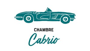 A stylized illustration of a vintage car with the text "CHAMBRE" above and "Cabrio" below. - hotelF1 Rungis Orly (Rungis)
