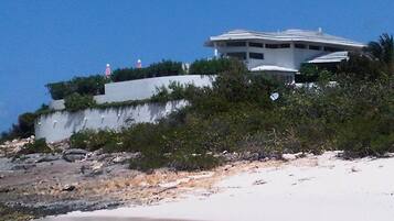 Private beach, white sand