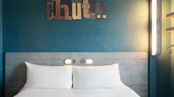 Chambre Double | Bureau, chambres insonorisées, Wi-Fi gratuit, draps fournis