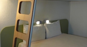 Desk, blackout curtains, free WiFi, bed sheets