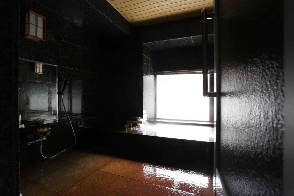 free toiletries, hair dryer, slippers, electronic bidet