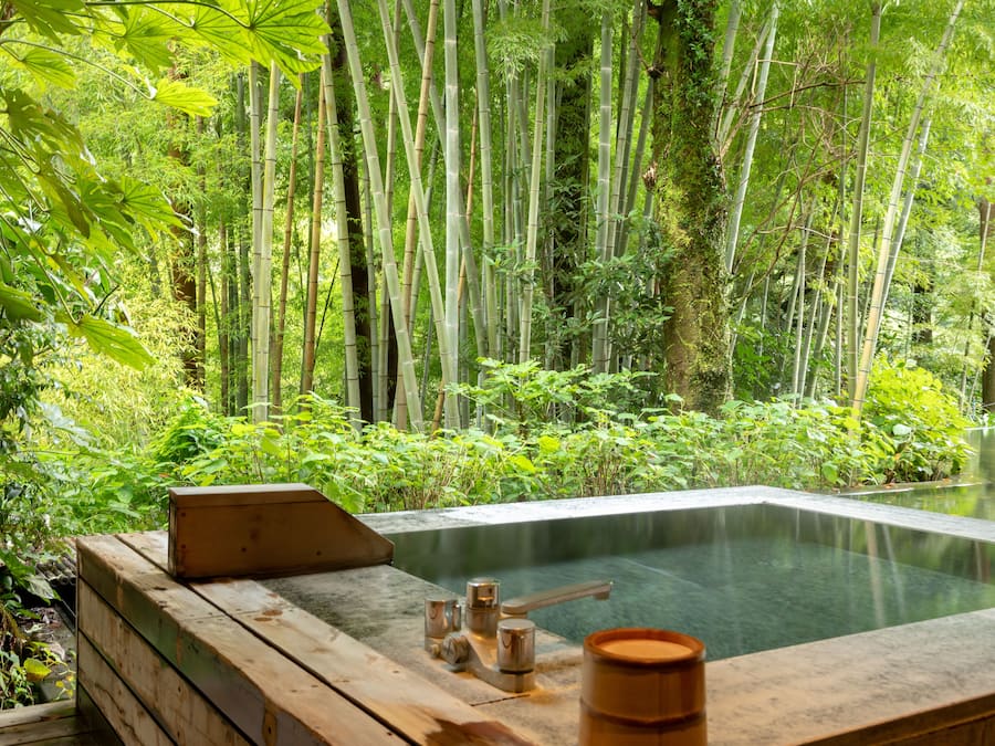 Rom – standard, ikke-røyk (Open Air Bath, Tsuki) | Minibar, safe på rommet, skrivebord og blendingsgardiner