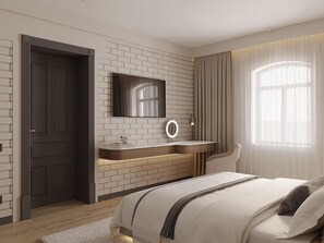 Minibar, caja fuerte, escritorio y sistema de insonorización