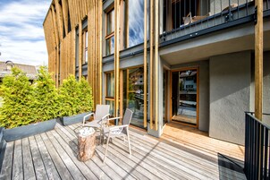 Habitación doble superior, terraza, vistas a la montaña (Deluxe) | Balcón