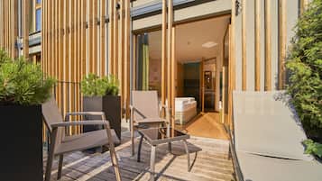 Doppia Classic, terrazzo, vista montagna (Deluxe) | Terrazza/patio