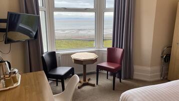 Superior Room, 1 King Bed, Non Smoking, Sea View | In-room safe, desk, laptop workspace, iron/ironing board