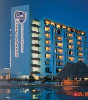 Front of property – evening/night