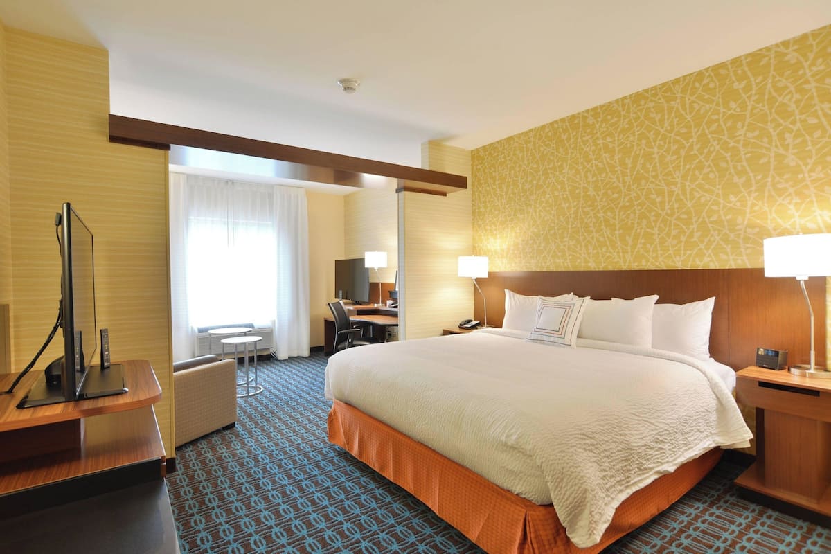 Suite, 1 King Bed with Sofa bed | Hypo-allergenic bedding, in-room safe, desk, laptop workspace