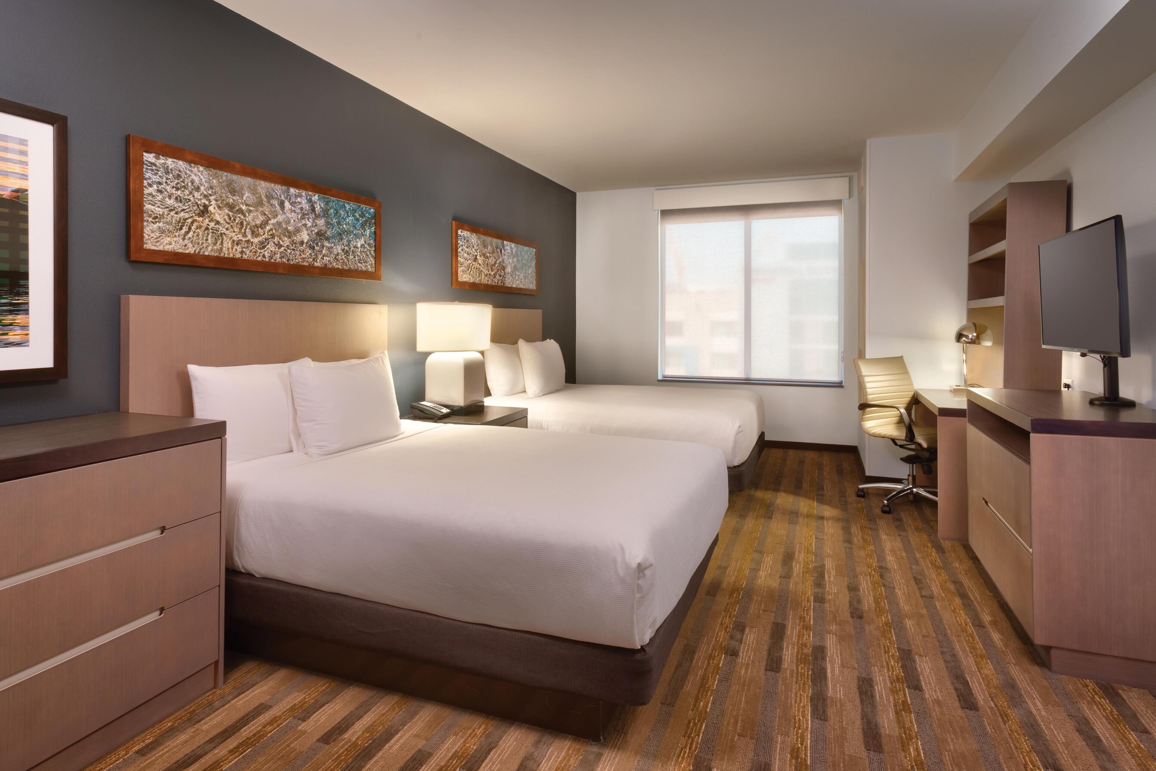 Suite, Tower (2 Queen Beds and 1 Sofa Bed) | In-room safe, desk, blackout drapes, iron/ironing board