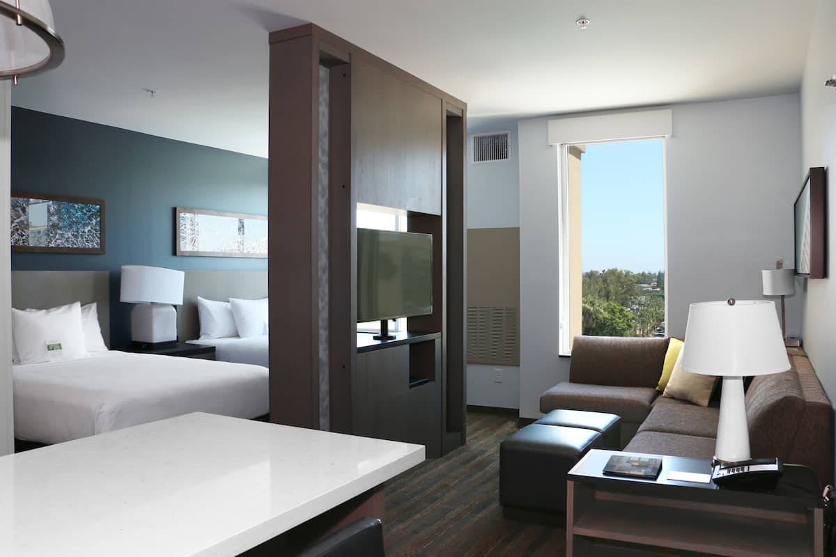 in-room safe, desk, blackout curtains, iron/ironing board