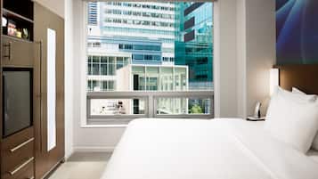 義大利 Frette 床單、高級寢具、舒適加層、客房內保險箱
