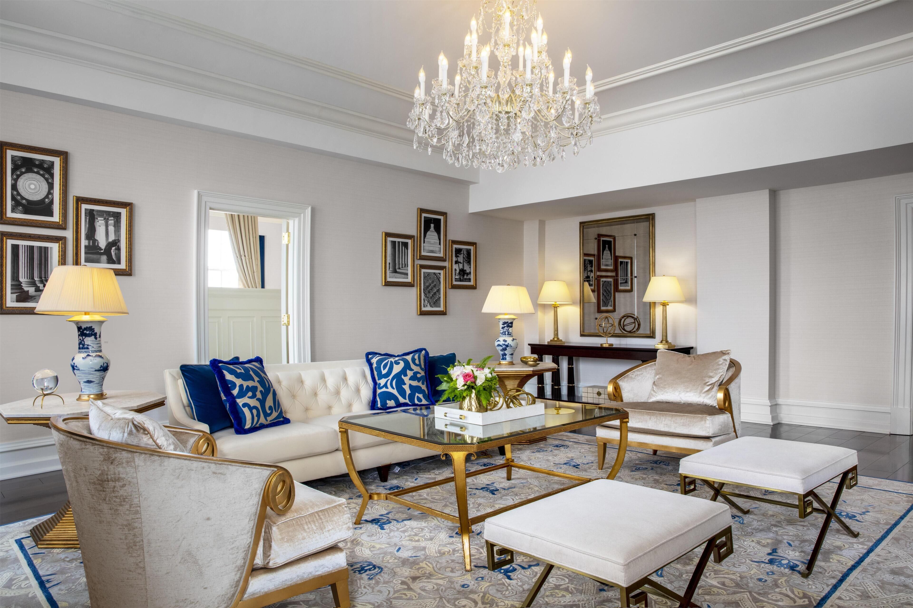 Nancy Hanks 1 Bedroom Suite | Living area | 55-inch flat-screen TV with cable channels, TV, pay movies