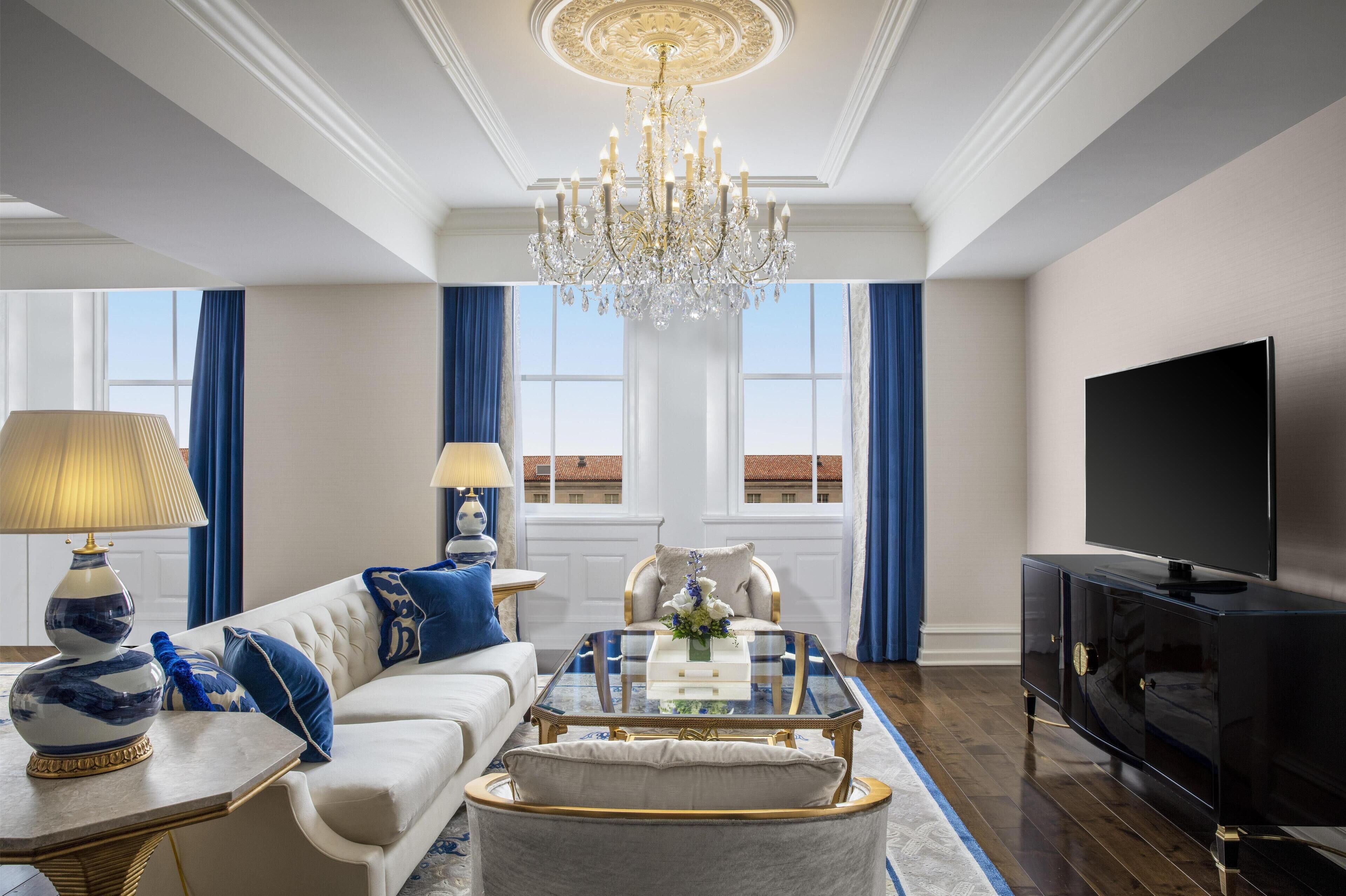 Suite, 1 Bedroom | Living area | 55-inch flat-screen TV with cable channels, TV, pay films