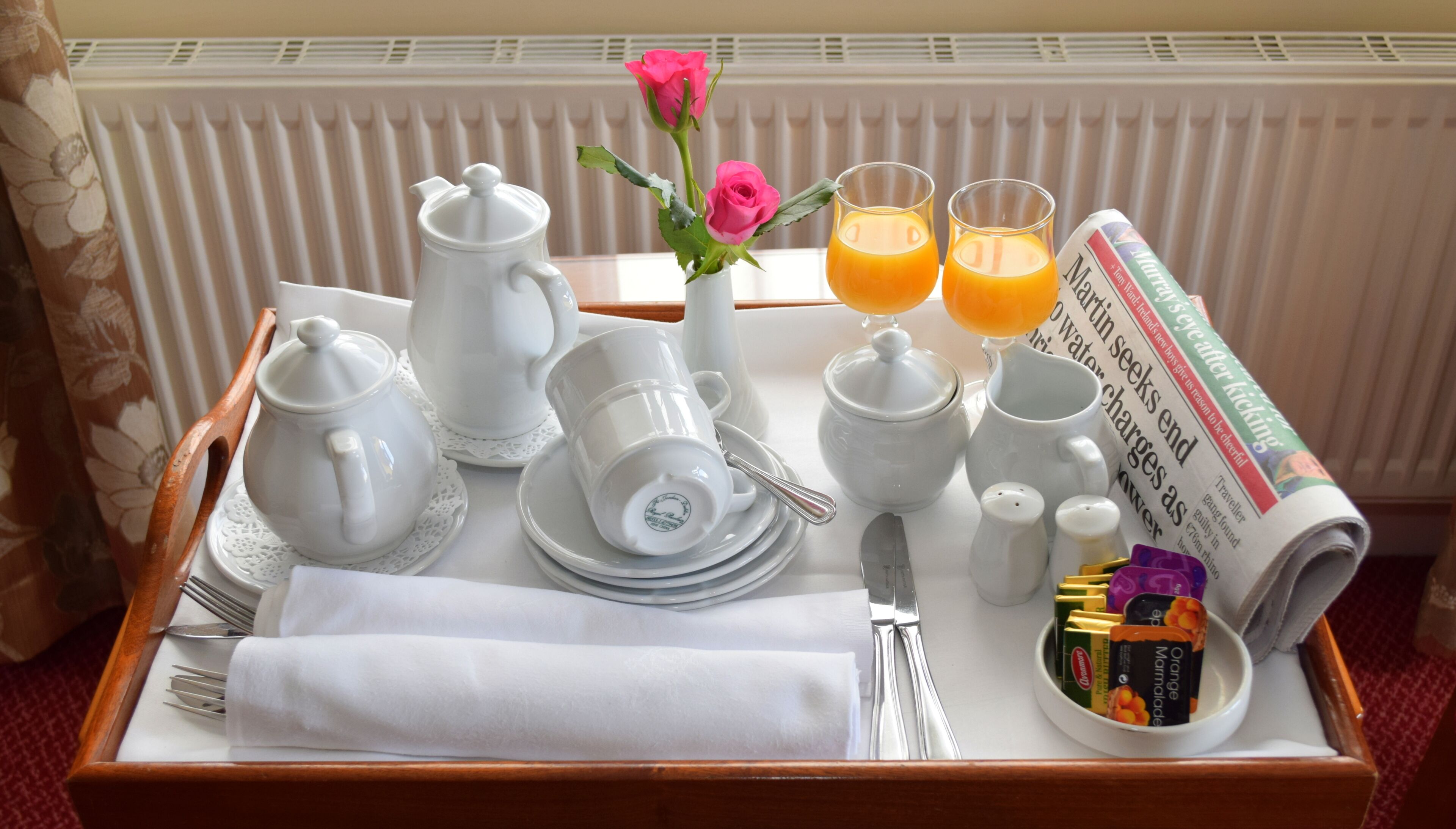 daily full breakfast (eur 9.95 per person)