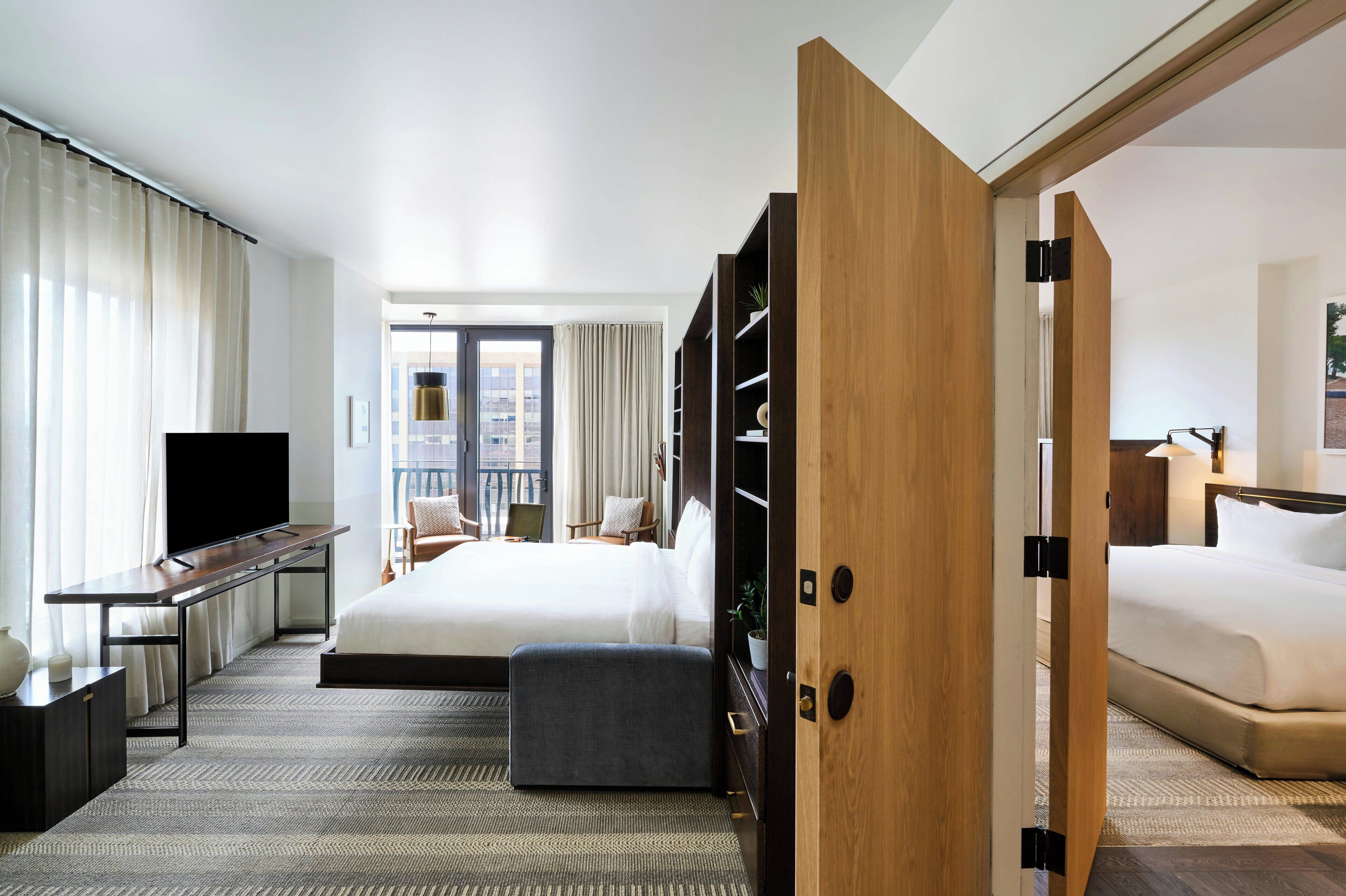 Premium bedding, pillowtop beds, in-room safe, individually decorated