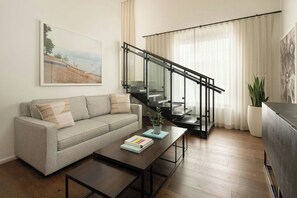 套房 (Loft) | 高級寢具、舒適  加層、客房內保險箱、獨特裝潢