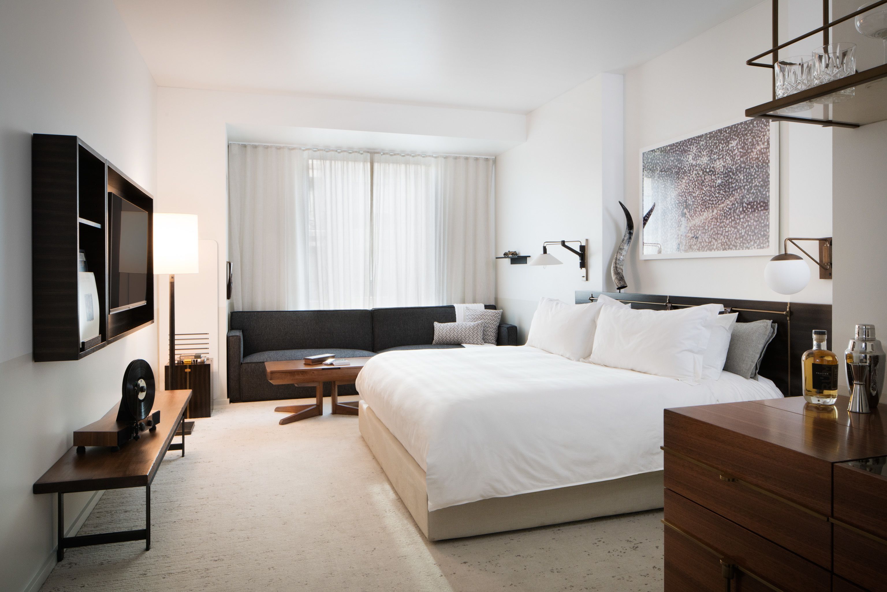 Premium bedding, pillowtop beds, in-room safe, individually decorated