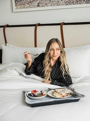 Premium bedding, pillow-top beds, in-room safe, individually decorated