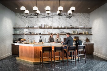 Lobby lounge at Halcyon - a hotel in Cherry Creek