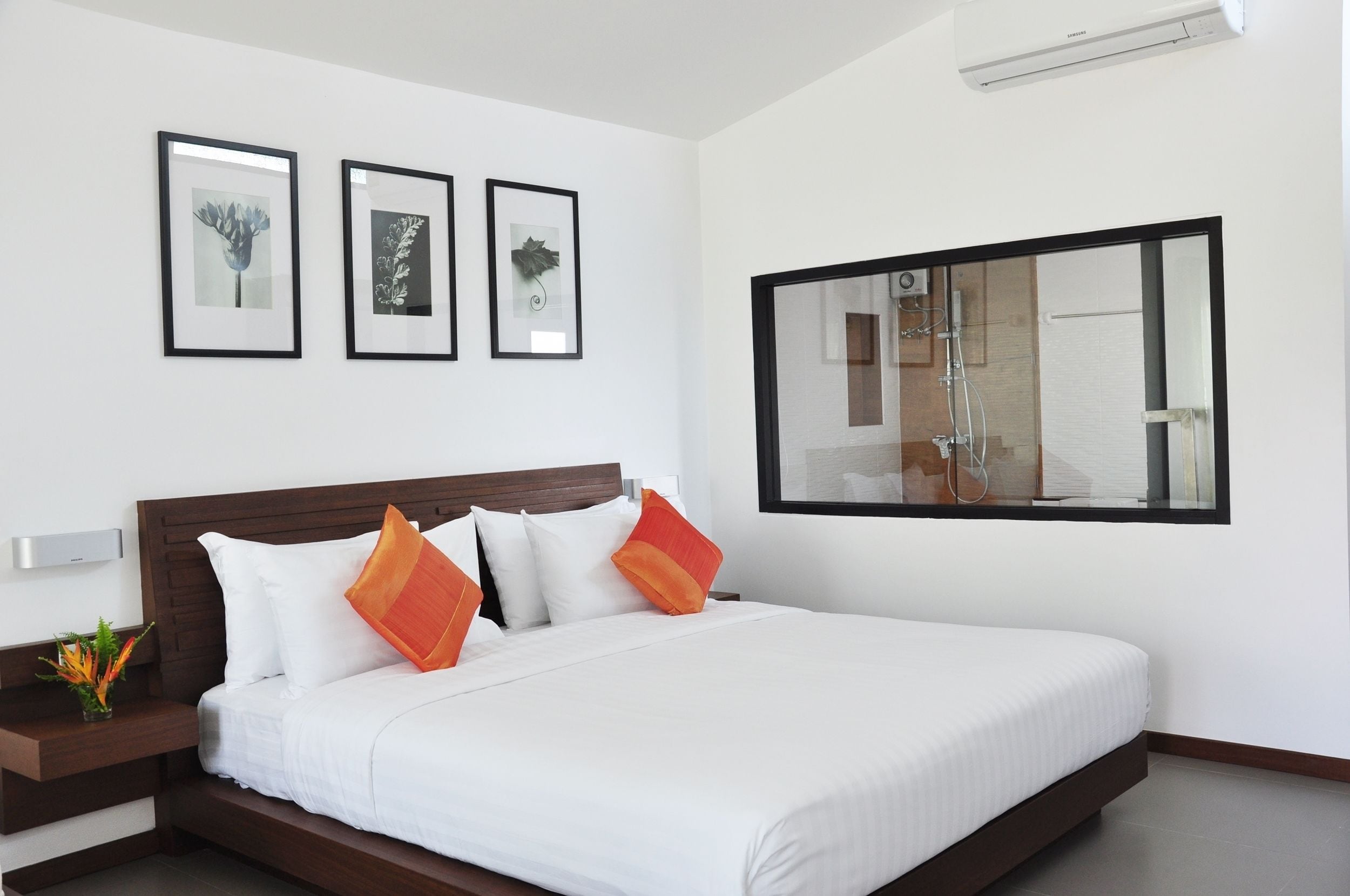 deluxe double bed with garden view | blackout curtains, rollaway beds, free wifi