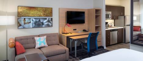 Desk, laptop workspace, soundproofing, iron/ironing board