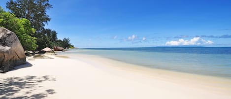 Vlak bij het strand