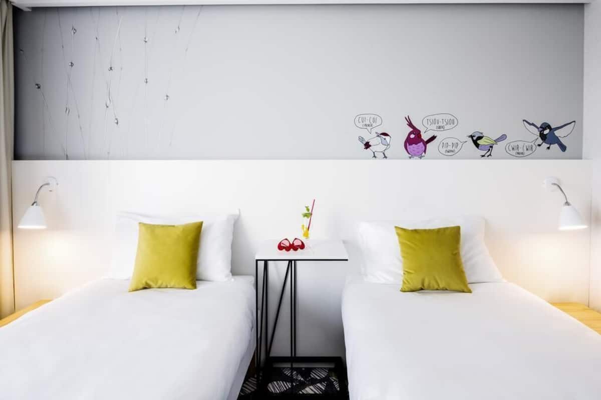 Chambre Standard avec lits jumeaux, 2 lits une place | Bureau, chambres insonorisées, Wi-Fi gratuit, draps fournis