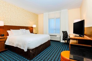 In-room safe, desk, laptop workspace, iron/ironing board