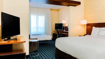 In-room safe, desk, laptop workspace, iron/ironing board